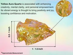 Amazing Gemstone yellow aura quartz arrowhead in natural texture for DIY projects