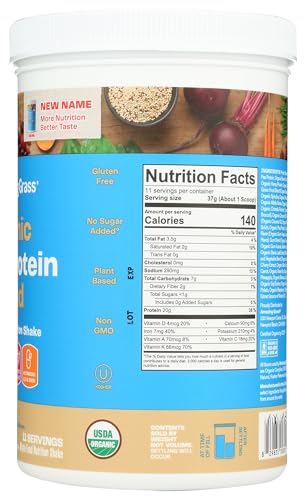 Amazing Grass Green-fruits-vegetables-blend image suggests nutrient-dense greens with essential vitamins