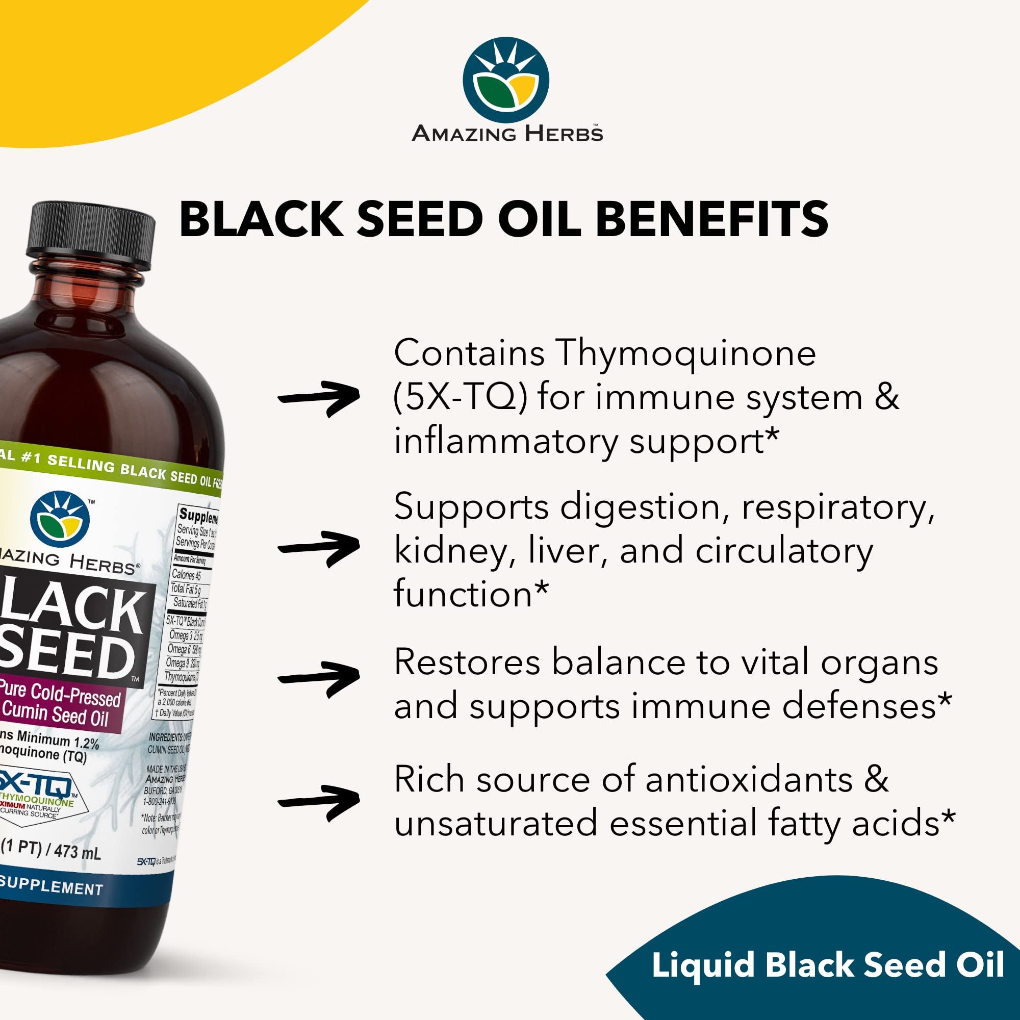 Amazing Herbs black seed oil pack of 2 offers economical, steady supply