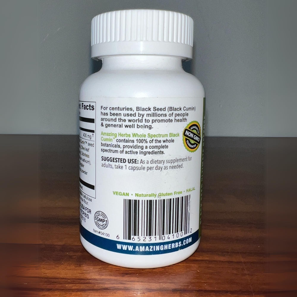 Amazing Herbs circulatory-respiratory-support capsules captured for everyday wellness
