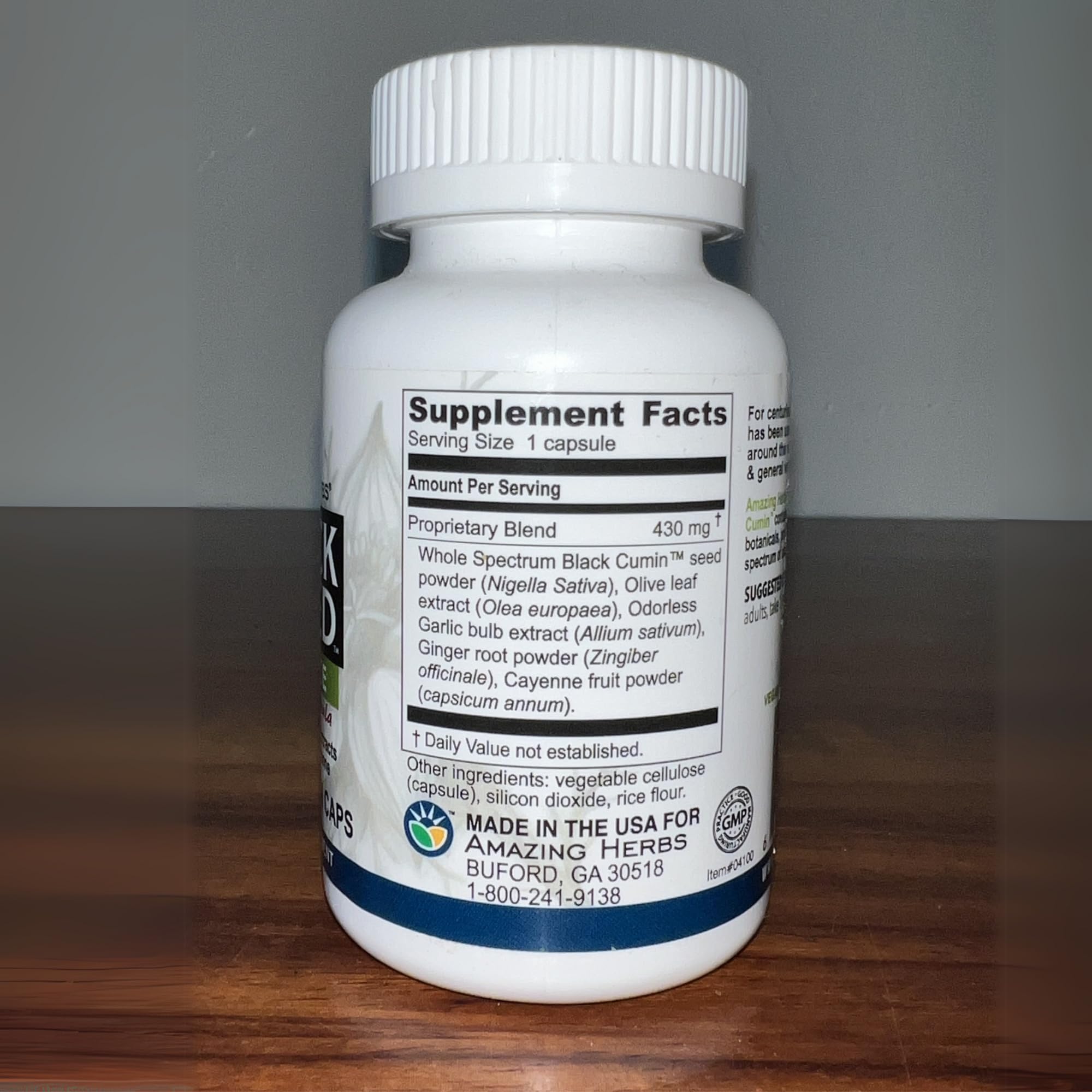 Amazing Herbs immune-support capsules displayed for immune-friendly lifestyle