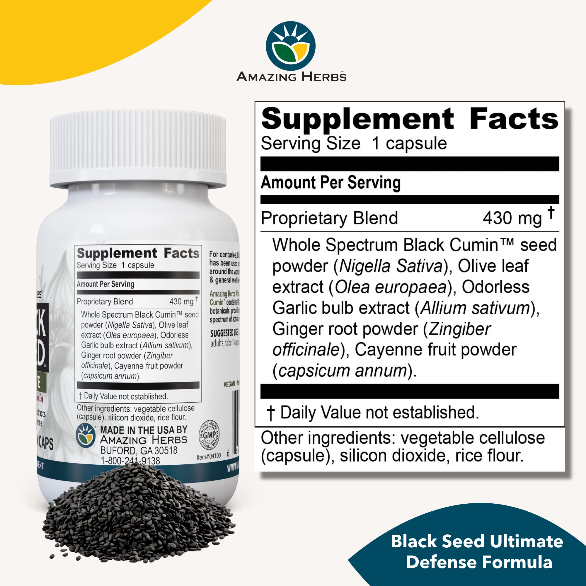 Amazing Herbs olive leaf extract capsules for convenient daily use