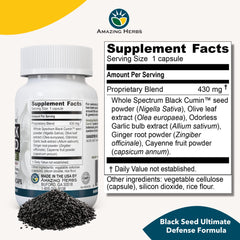 Amazing Herbs olive leaf extract capsules for convenient daily use