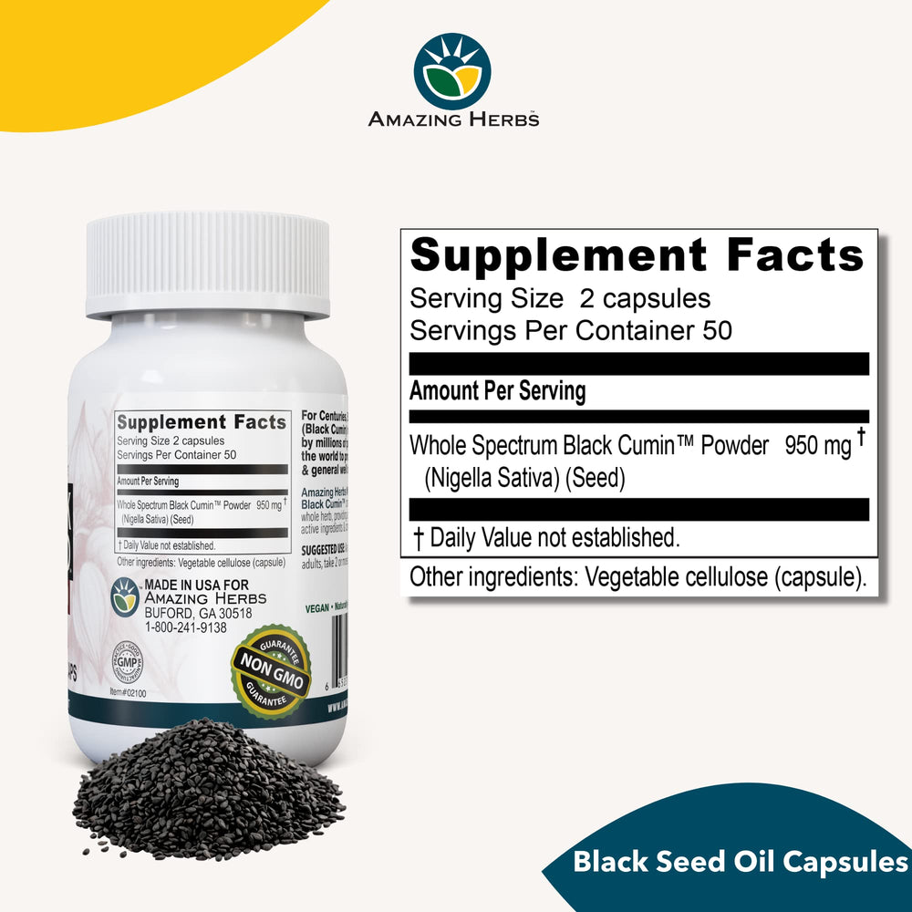 Amazing Herbs Vegan gluten-free label on bottle emphasizes allergen-friendly formula.