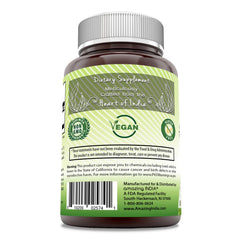 Amazing India Ashwagandha packaging box displays Non-GMO gluten-free label and third-party testing.