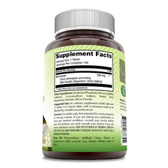 Amazing India Bromelain label close-up highlighting non-GMO and gluten-free ingredients.