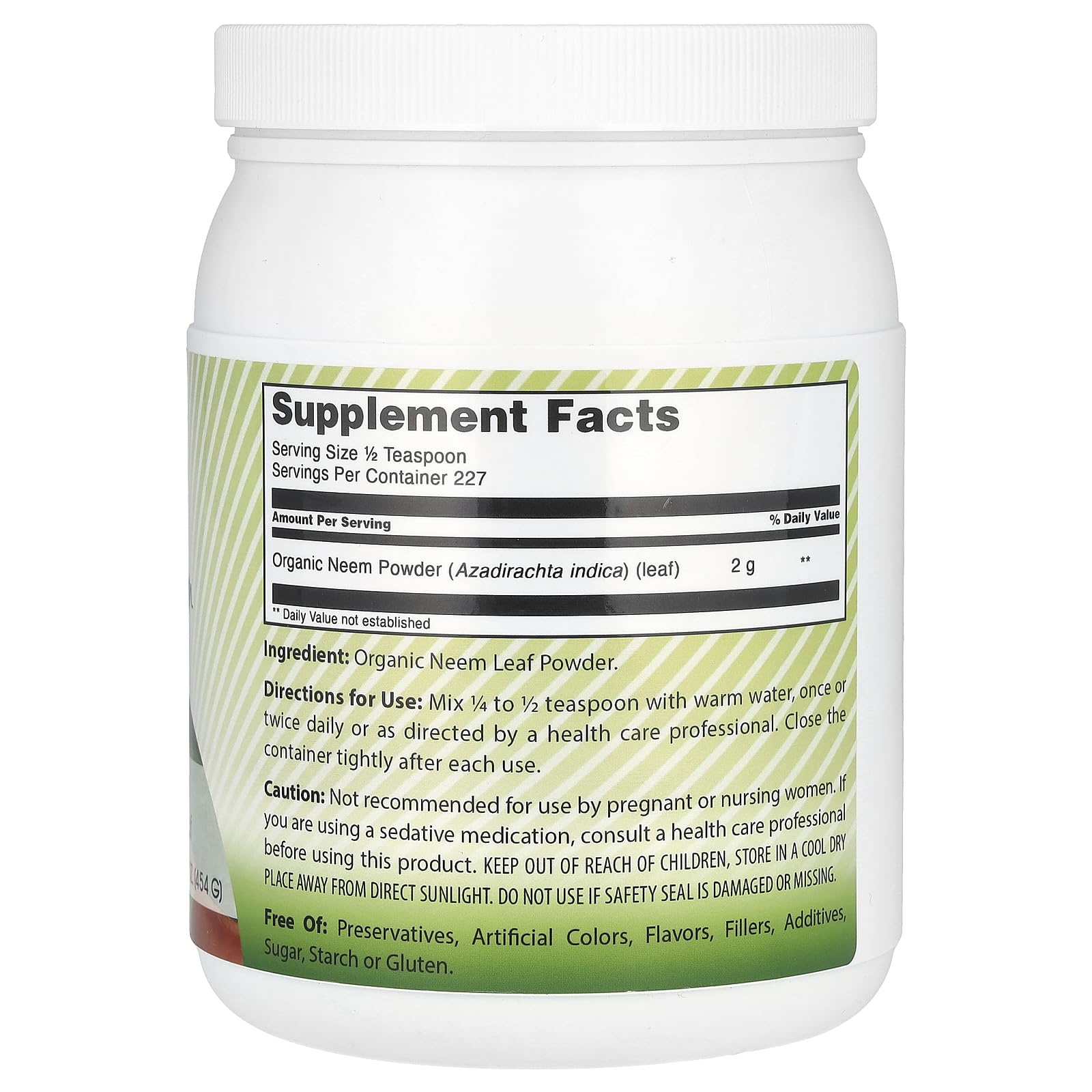 Amazing India Neem Powder texture closeup highlights natural granules for digestion support.