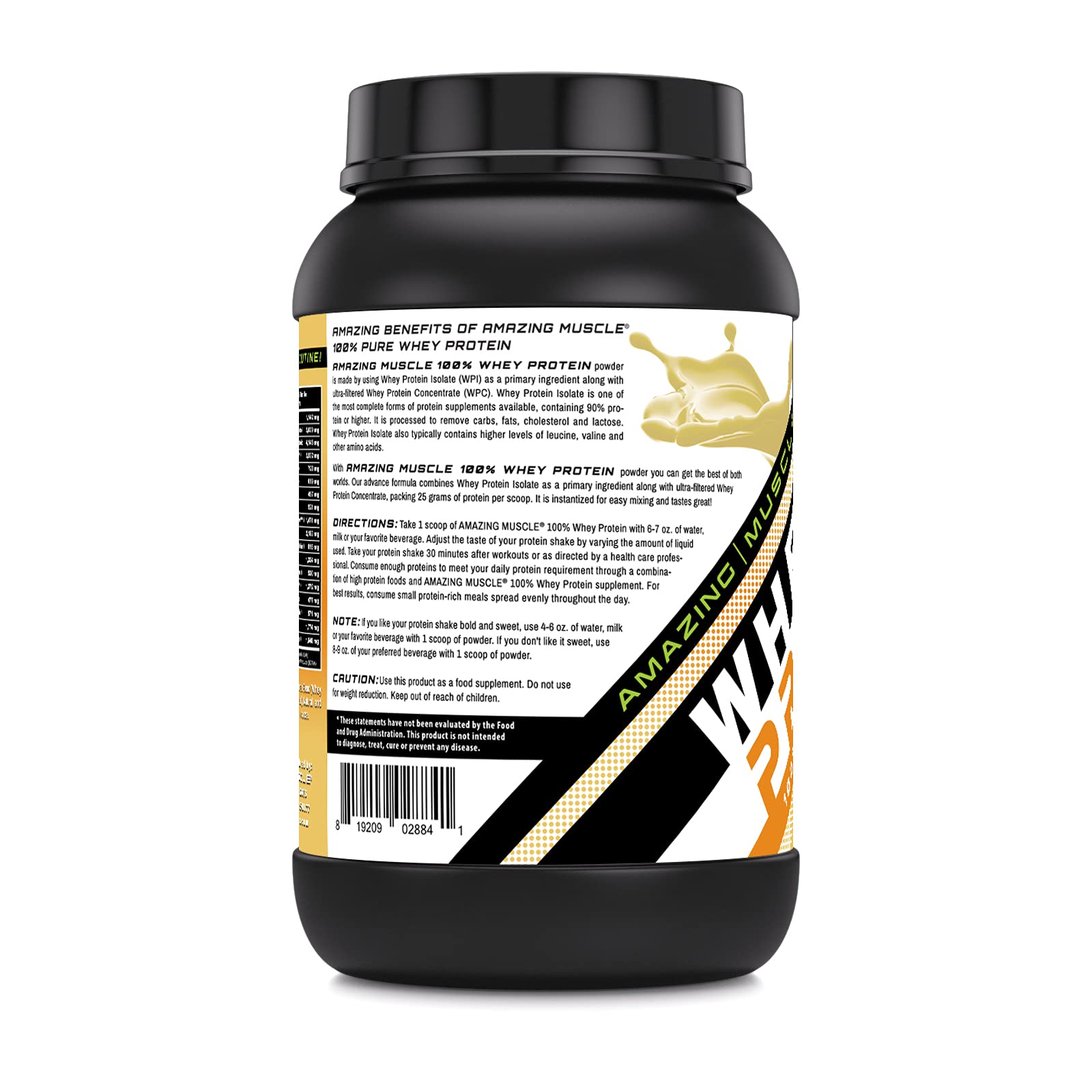 Amazing Muscle Vanilla Toffee powder provides daily protein support.
