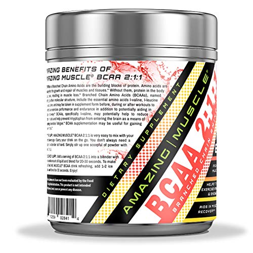 Amazing Muscle BCAA scoop close-up for convenient daily serving and mixing.