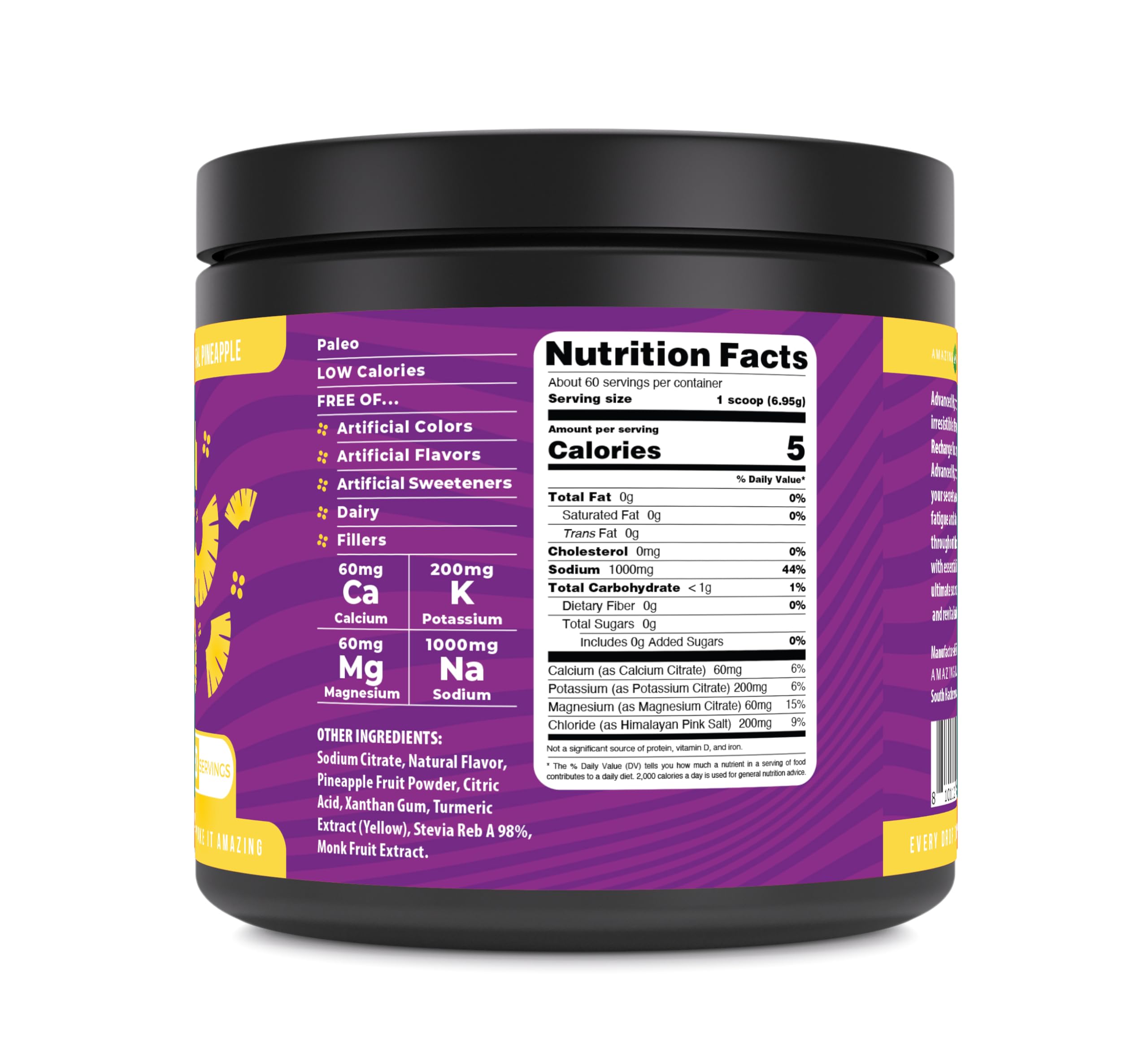 Amazing Nutrition Advanced Hydration powder scoop for on the go electrolyte boost