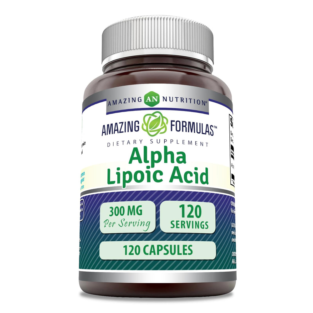Amazing Nutrition Alpha Lipoic Acid 300 mg capsules for daily wellness