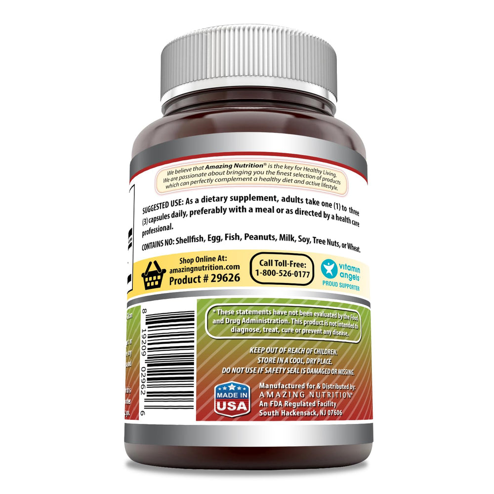 Amazing Nutrition Amazing Formulas Apple Cider Vinegar bottles on shelf highlighting Made in USA quality.