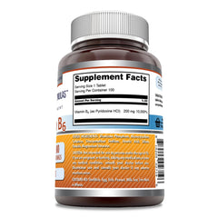 Two-bottle pack of Amazing Formulas Vitamin B6 200mg for ongoing supplementation.