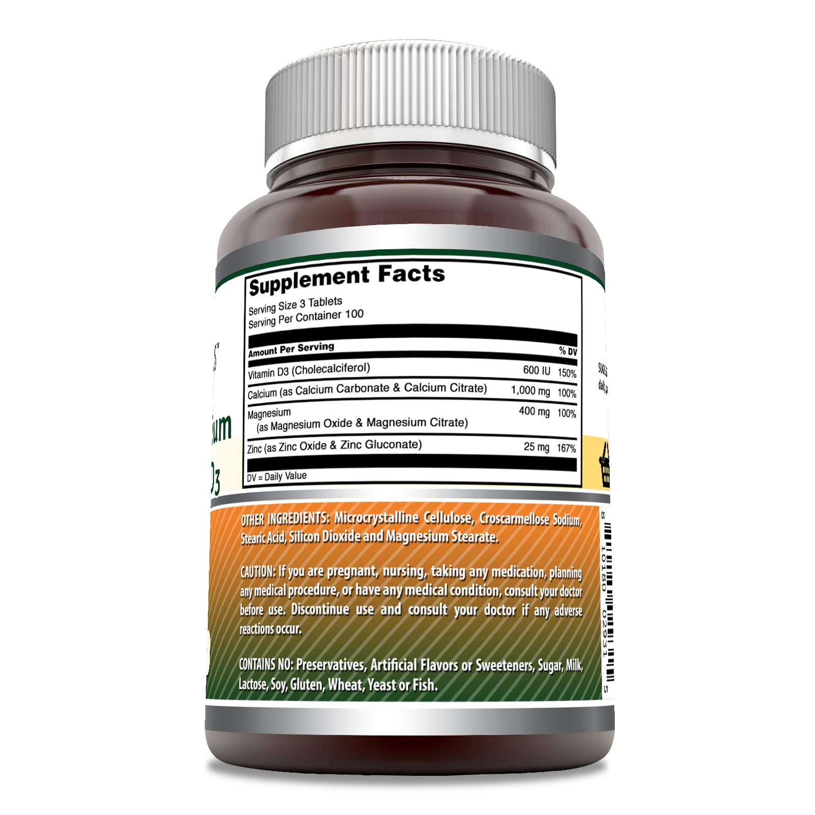 Amazing Nutrition Amazing Formulas calcium magnesium zinc D3 pour ready for daily use
