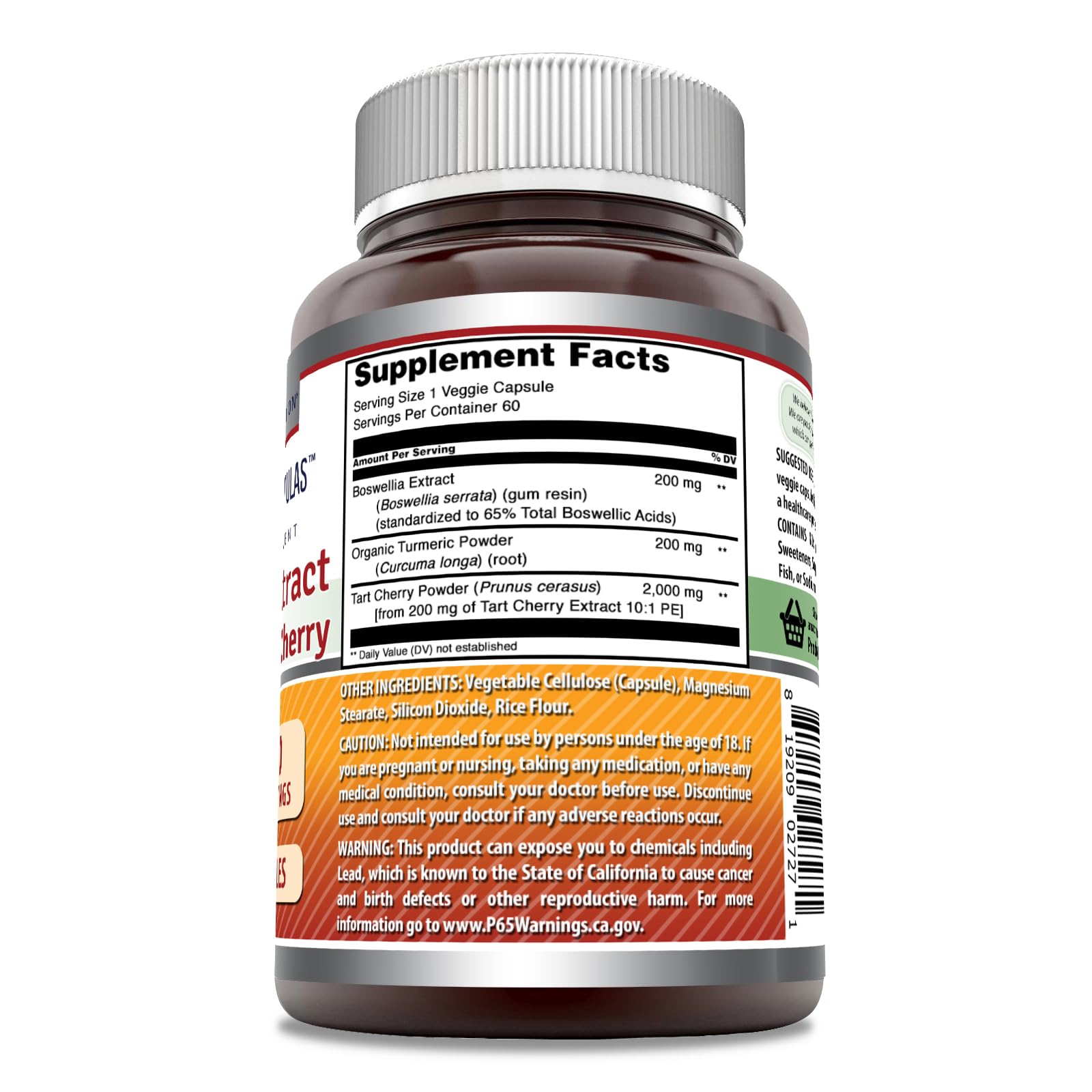 Amazing Nutrition Amazing Formulas capsules in bottle, 60-count daily supplement.
