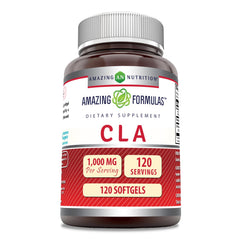 Amazing Nutrition Amazing Formulas CLA softgel bottle for easy daily supplementation