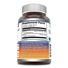 Amazing Formulas D3 K2 capsules on bottle support bone health