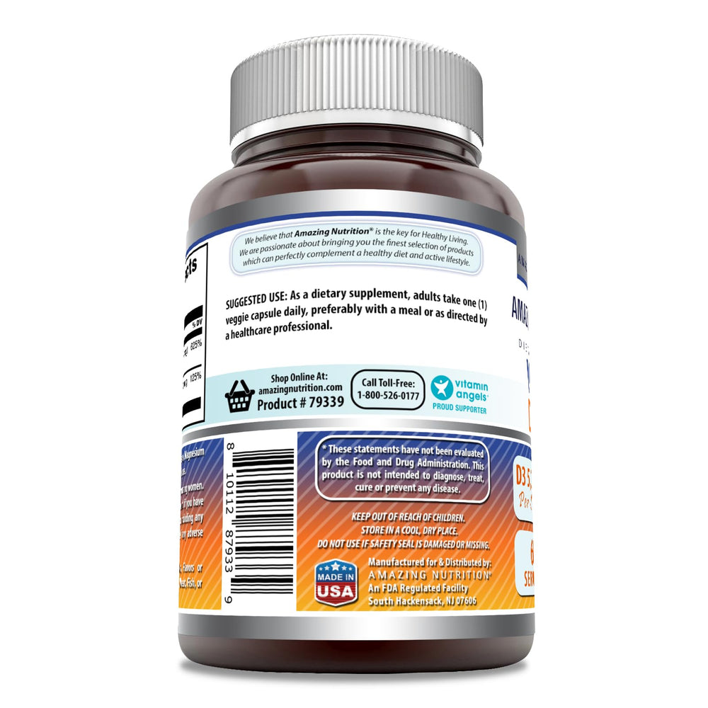 Amazing Formulas label close-up emphasizes gluten-free non-GMO formulation