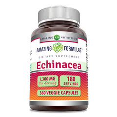 Amazing Nutrition Amazing Formulas Echinacea bottle with 1300 mg per serving for daily use