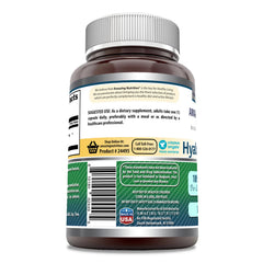 Capsules image shows easy-to-use daily hyaluronic acid capsules.
