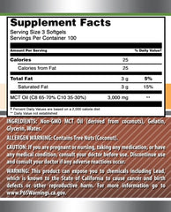 Amazing Nutrition MCT Oil Softgels packaging layout highlighting 2-pack value