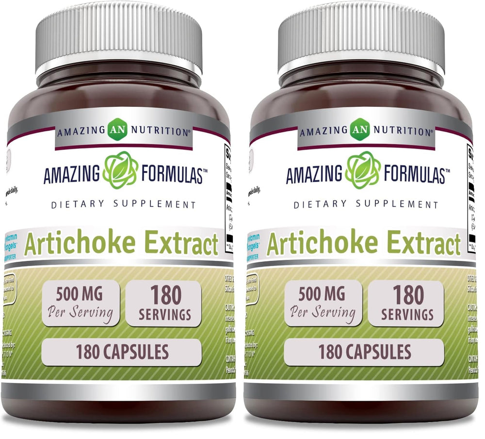 Amazing Nutrition artichoke extract bottle for daily wellness support.