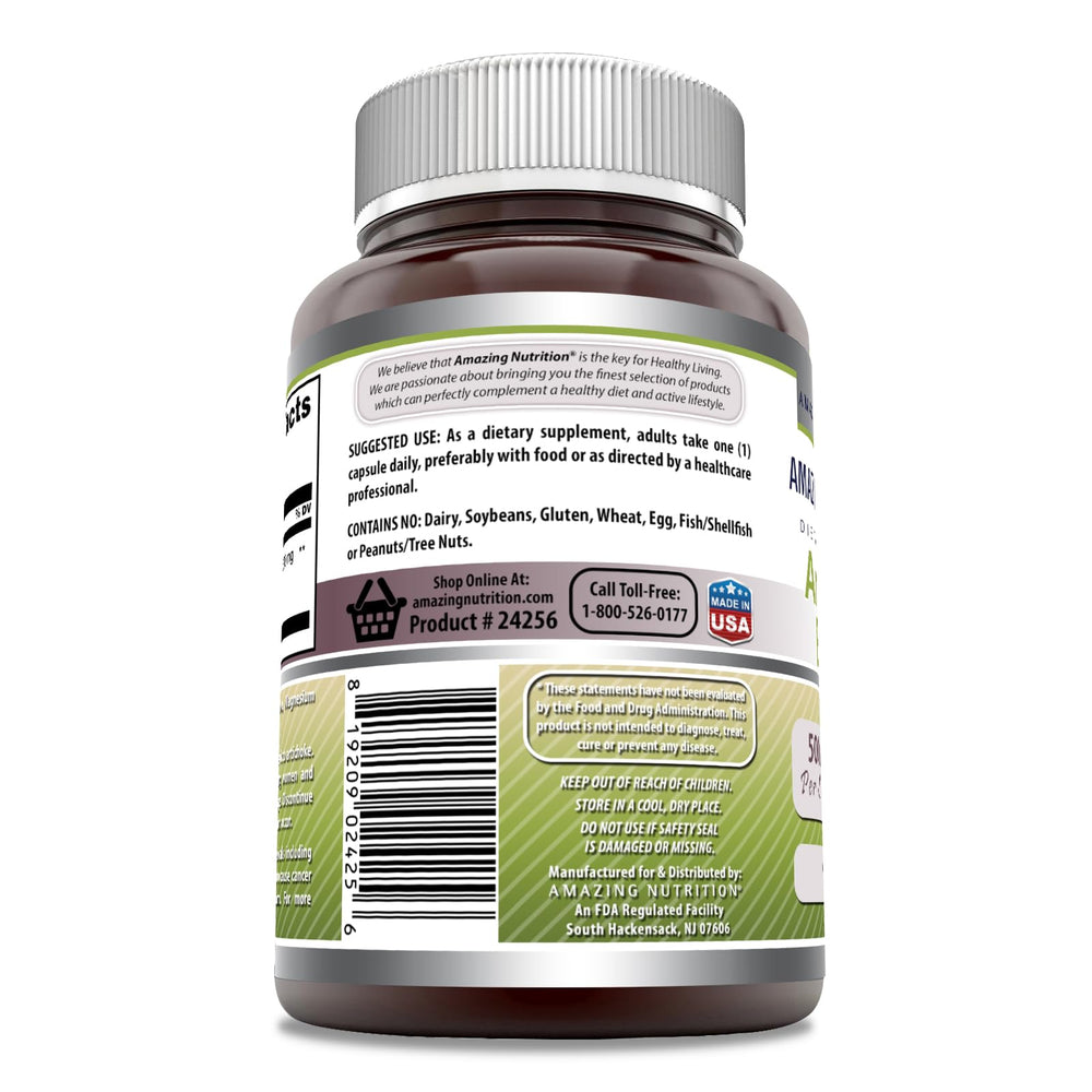 Amazing Nutrition Artichoke Extract capsule close-up for convenient daily supplementation.