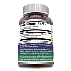 Amazing Nutrition Astragalus capsules closeup shows vegetarian capsules and pure ingredients.