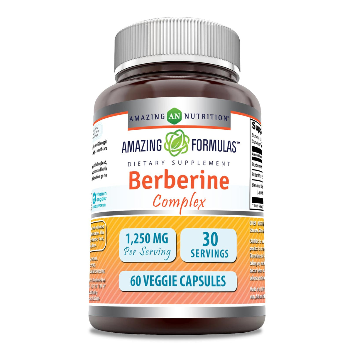 Amazing Nutrition berberine-bitter-melon-banaba bottle front for daily support