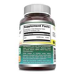 Amazing Nutrition biotin fast-dissolve tablet in hand demonstrates quick-dissolve action.