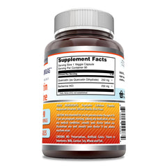 Amazing Nutrition bottle label highlights ingredients and purity
