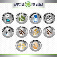 Amazing Nutrition choline and inositol sealed packaging highlighting gluten-free quality
