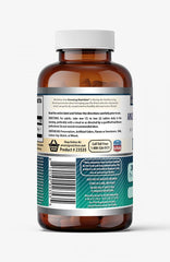 Amazing Nutrition DHEA tablets on packaging side, per-pack information highlighted.