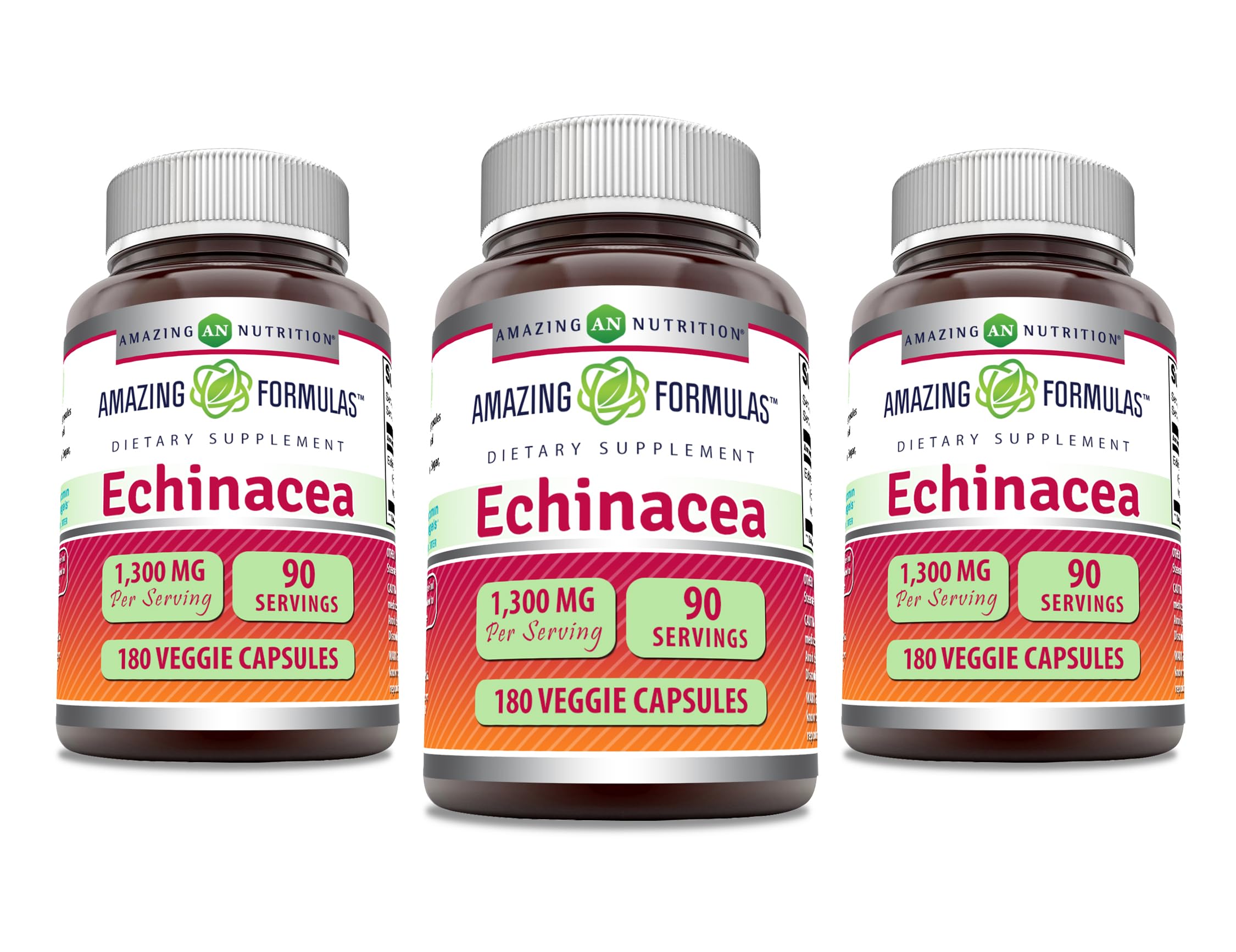 Amazing Nutrition Echinacea 1300mg bottle front view for daily wellness