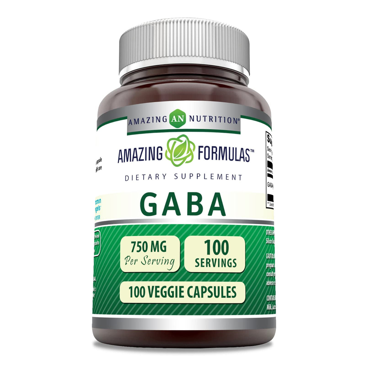 Amazing Nutrition GABA bottle for daily relaxation support.