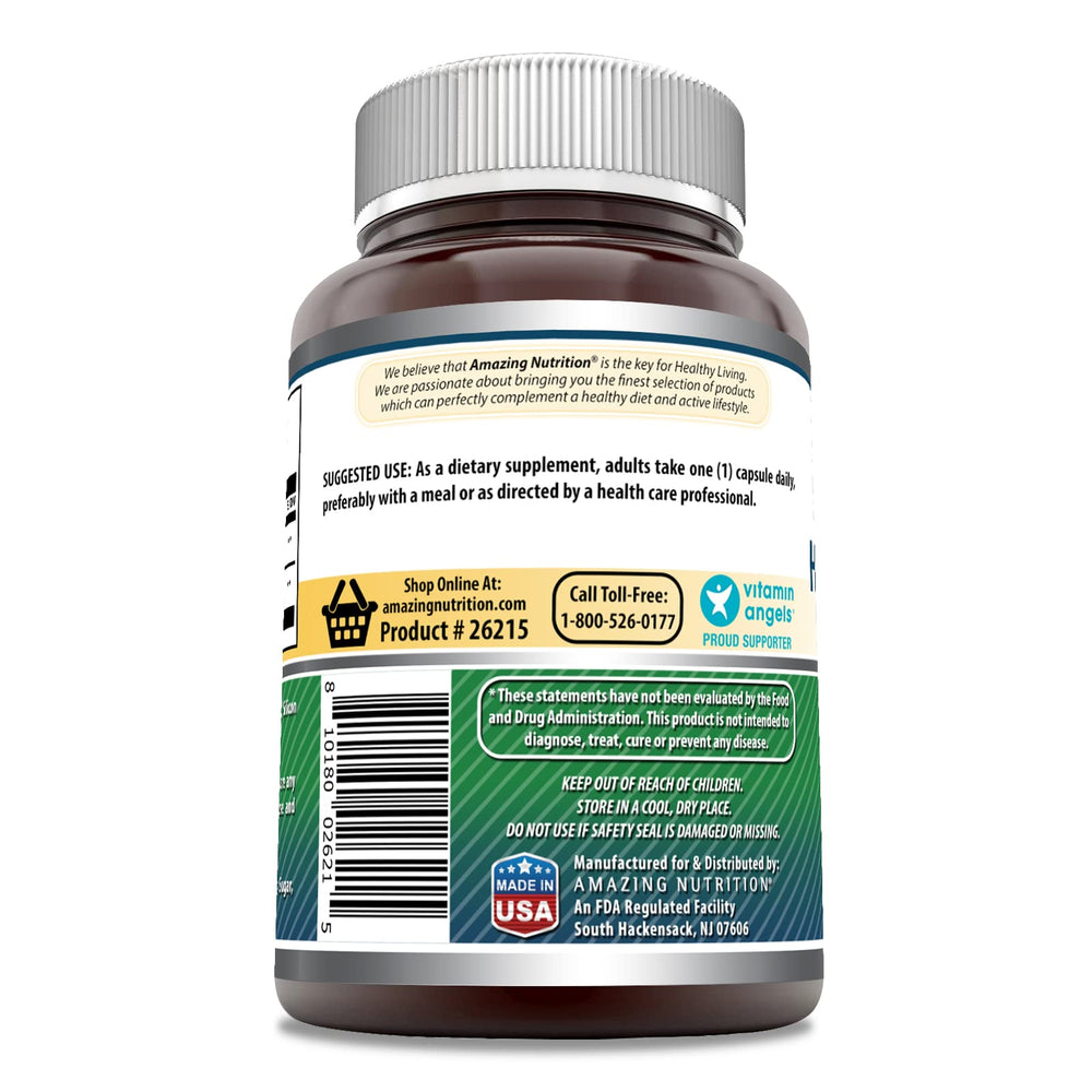 Amazing Nutrition capsules closeup highlighting high-quality Hyaluronic Acid & MSM