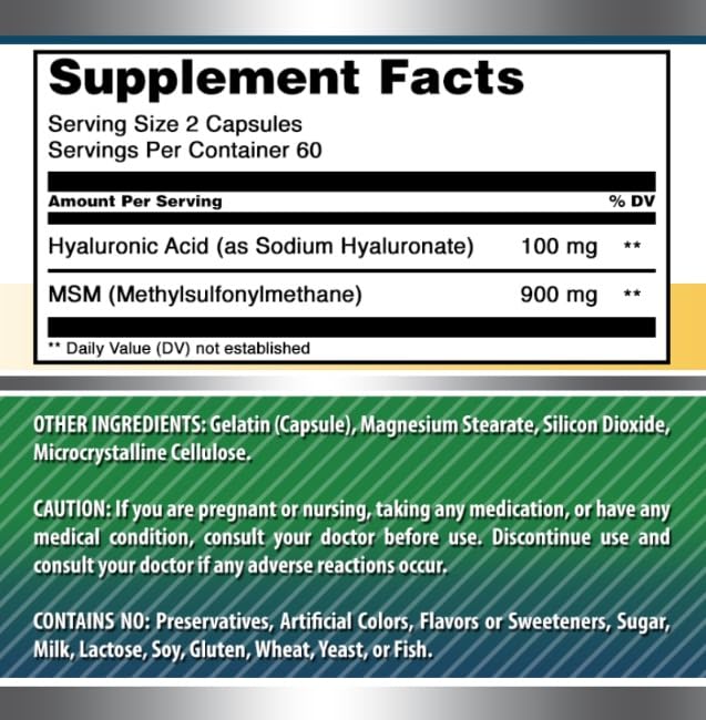 Amazing Nutrition serving size graphic indicating one capsule per serving