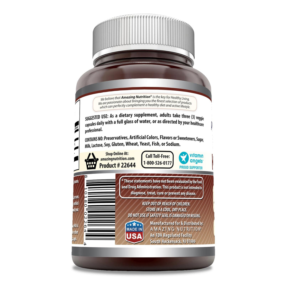 Amazing Nutrition Konjac Root Supplement capsules easy to swallow veggie capsules for daily use
