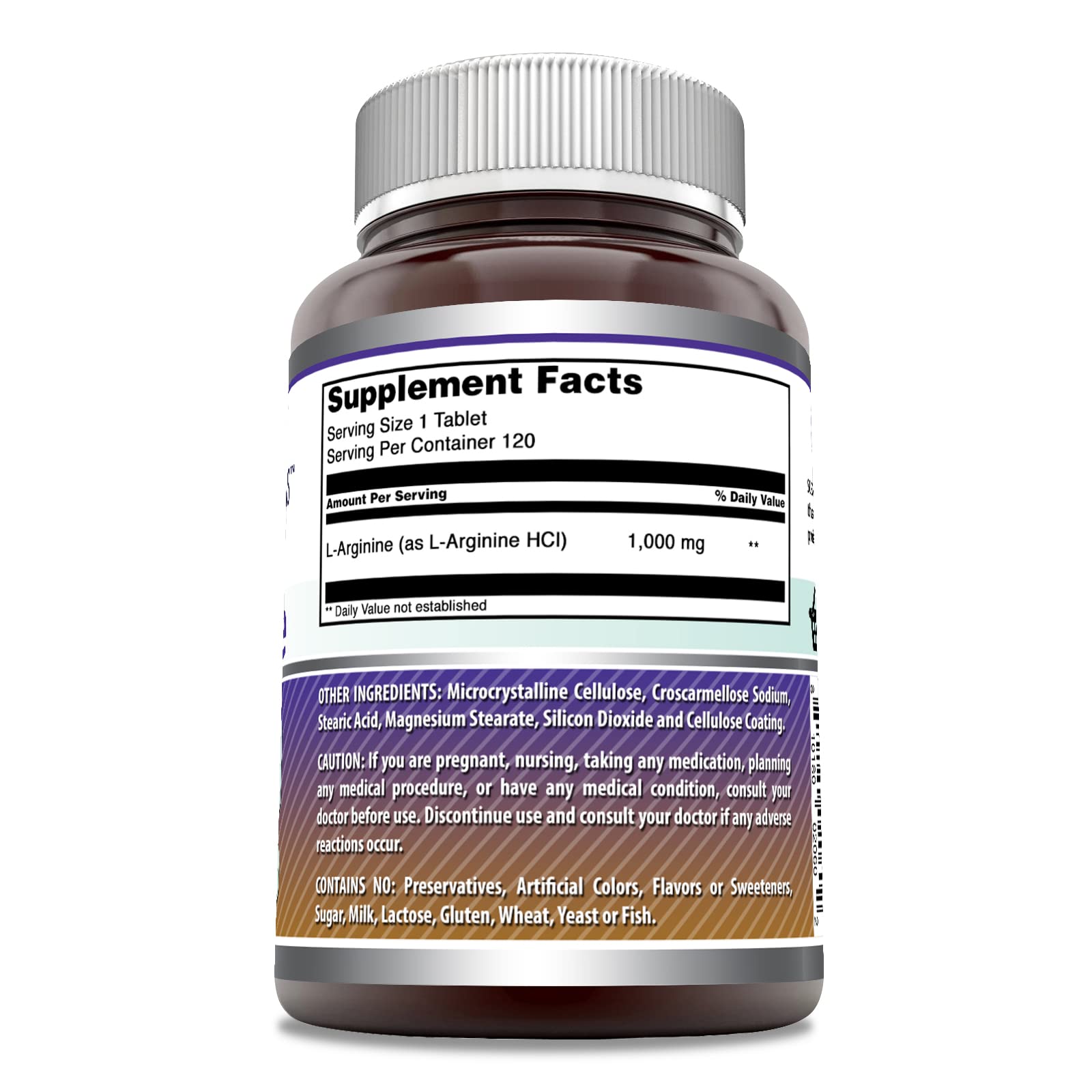 Amazing Nutrition L-Arginine tablet close-up of the compact pill.