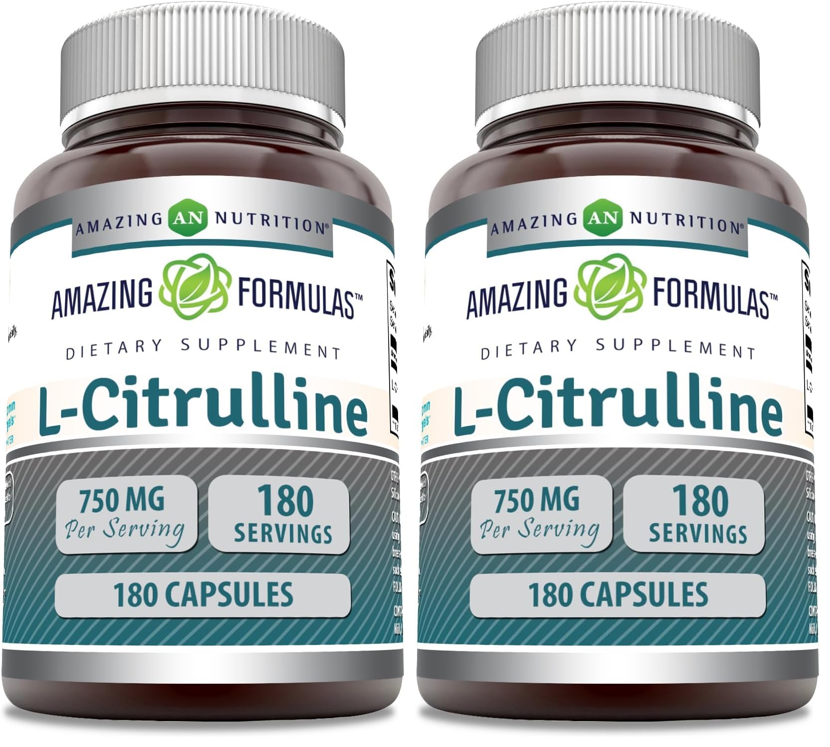 Amazing Nutrition L-Citrulline bottle front for convenient daily supplementation.