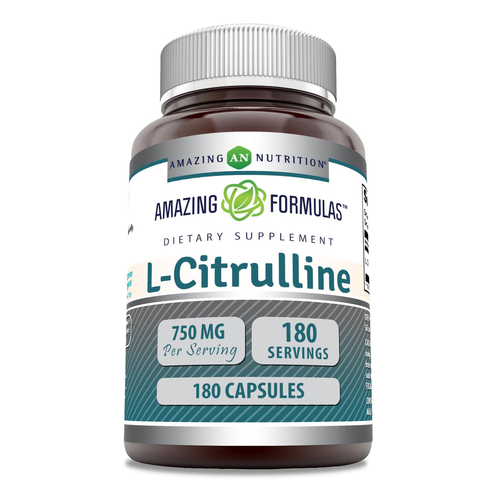 Amazing Nutrition L-Citrulline bottle with capsules for daily wellness