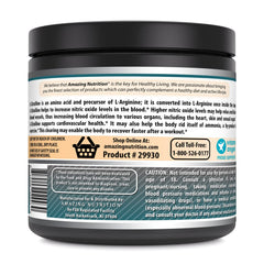 Amazing Nutrition L-Citrulline powder bottle closeup highlighting purity and GMP standards.