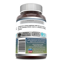 Close-up of Amazing Nutrition L-Glutamine capsules, 500 mg each
