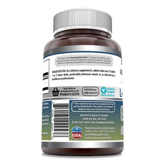 Amazing Nutrition L-Glutamine label detail showing Non-GMO and gluten-free claims