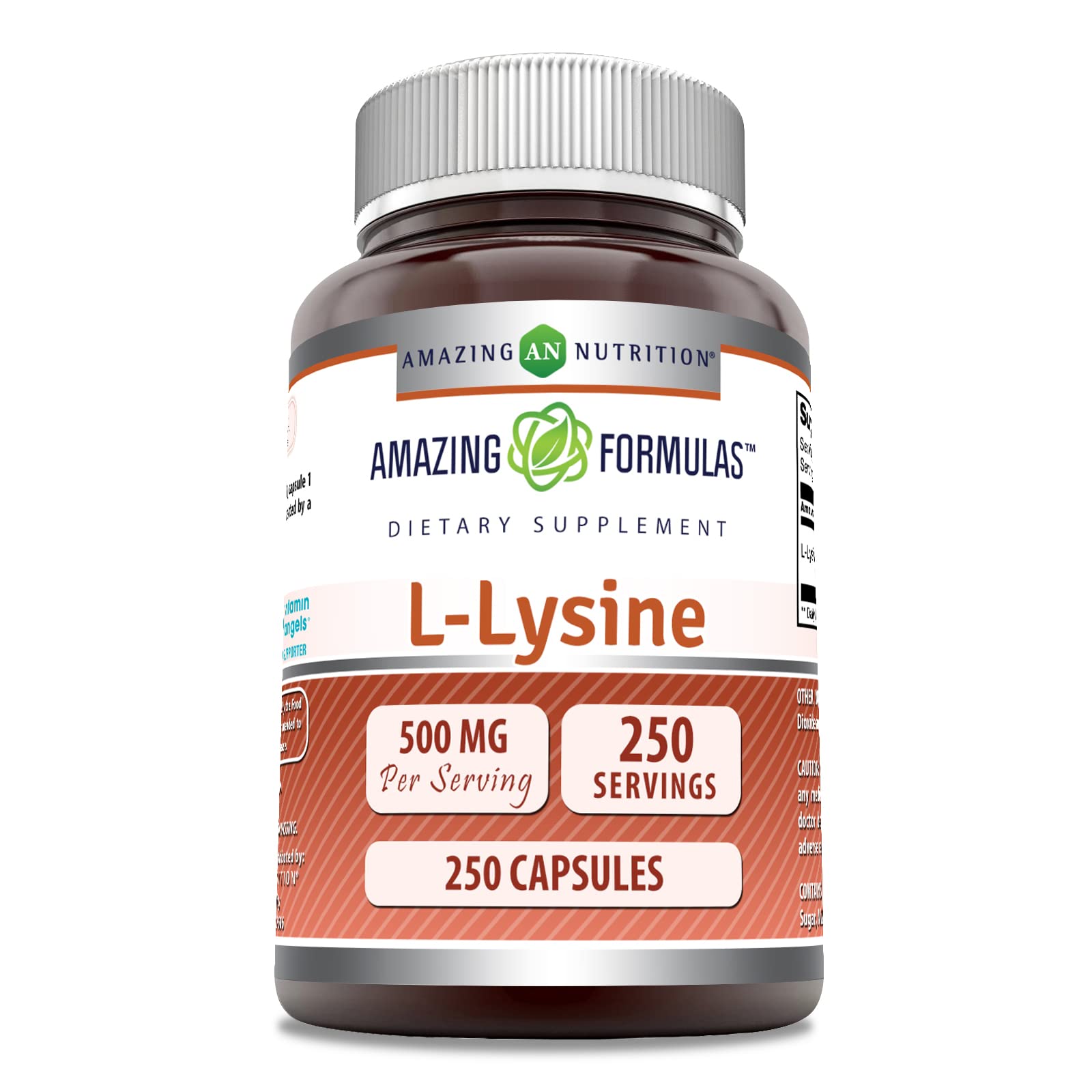 Amazing Nutrition Lisina 500 mg, cápsulas, toma diaria de aminoácidos
