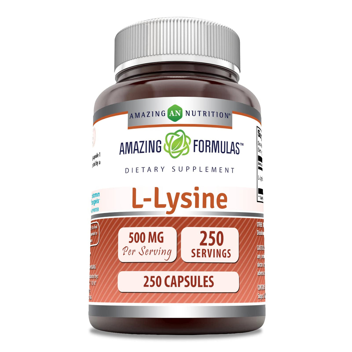 Amazing Nutrition Lisina 500 mg, cápsulas, toma diaria de aminoácidos