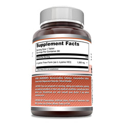 Amazing Nutrition L-Lysine 1000mg tablet closeup highlighting GMP quality for reliable immune balance