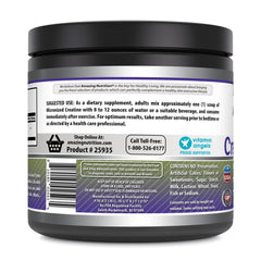 Amazing Nutrition powder label highlights 5000 mg per serving and purity.