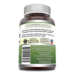 Amazing Nutrition Moringa capsules per serving image emphasizing veggie capsules.