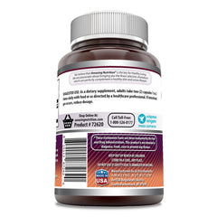 Amazing Nutrition MSM label highlights non-GMO and gluten-free features.